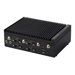 ASUS EBS-S100 Fanless Computer with Intel Atom or N-Series processor, DDR5 SO-DIMM, DP, HDMI, dual-LAN, multiple USB & COM ports, 9-36V DC